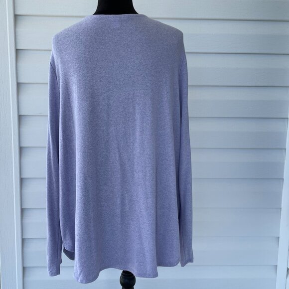 NWT OLD NAVY Plush-Knit Crew-Neck Tee XXL Lavender - Picture 4 of 5